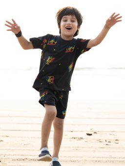 Napchief - Disney Mickey & Friends Vibe Rasta T-shirt & Shorts Pure Cotton (Set of 2)