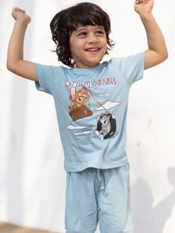 Napchief - Tom and Jerry Blue Co-Ord (Set of 2)