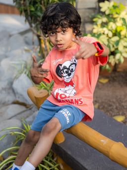 Napchief - Disney Print T-shirt and Shorts (Set of 2)