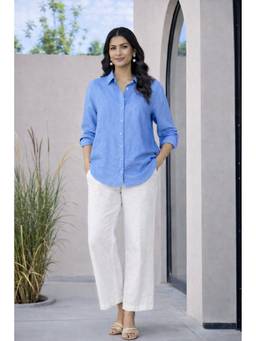 VAJOONI JAIPUR - Breeze Blue Classic Shirt