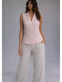 VAJOONI JAIPUR - Pink Blush Aura Relaxed Fit Shirt