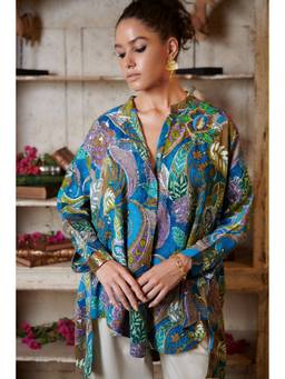 CINCIN Fashion - Printed Basic Loose Shirt