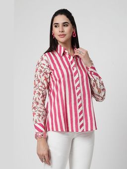PERINI - Pink Fusion Stripes Shirt