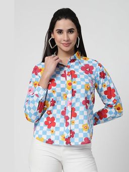 PERINI - Brunch Blue Cotton Shirt