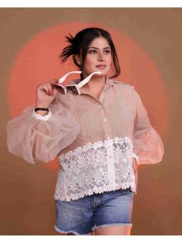 Payal Dawar - Lace Beige Shirt