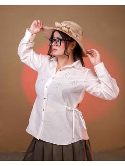Payal Dawar - Cotton Off White Shirt