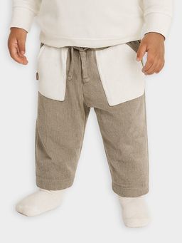 Mi Arcus - Boys Beige Colorblock Trouser