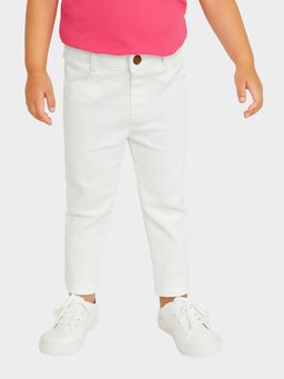 Mi Arcus - Solid White Corduroy Trouser