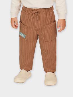 Mi Arcus - Solid Brown Knitted Pyjama for Kids