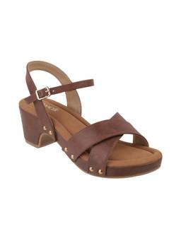 Catwalk - Women COURT Solids Sandals Heels - Brown