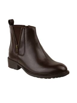 Catwalk - Women COURT TRIMS and STUDS Casual Boots - Brown