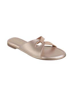Catwalk - Women COURT Solids Flats - Gold