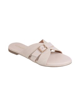 Catwalk - Women COURT Solids Flats - Off White