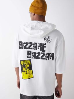 Bewakoof - Men's White Graphic T-Shirt