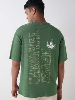 Bewakoof - Men's Green Typography T-Shirt