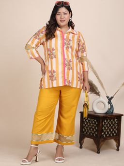 Bani Women - Women Yellow Floral Co-Ord (Set of 2)