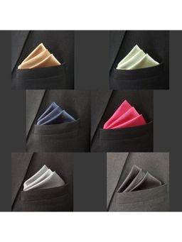 The Tie Hub - Satin Pocket Square (Pack of 6)