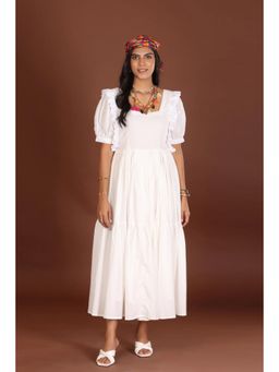 Jiraazi - White Breezy Cotton Dress