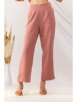 Kovet - Peach Rose Coral Straight Pant
