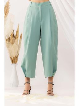 Kovet - Sea Blue Yoka Style Pant With Button