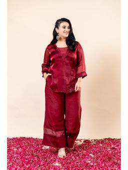 Mamicha - Gauhar Red Co-Ord (Set of 2)