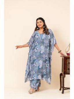 Mamicha - Blue Floral Printed Co-Ord (Set of 2)