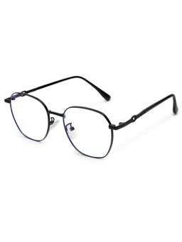 HASHTAG EYEWEAR - Clear Lens Hexagonal Full Rim Casual Unisex Computer Glass - MLAB-1351732-C7 (44)