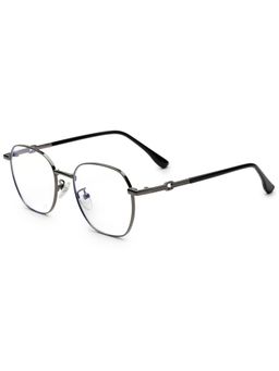 HASHTAG EYEWEAR - Clear Lens Hexagonal Full Rim Casual Unisex Computer Glass - MLAB-1351732-C9 (44)