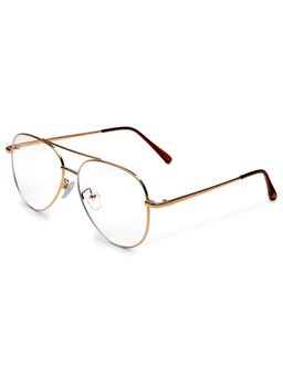 HASHTAG EYEWEAR - Clear Lens Aviator Full Rim Casual Unisex Computer Glass - MLAB-131562-C5 (50)
