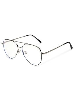 HASHTAG EYEWEAR - Clear Lens Aviator Full Rim Casual Unisex Computer Glass - MLAB-131562-C6 (50)