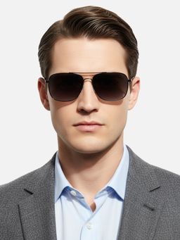 HASHTAG EYEWEAR - Unisex Full Rim Polarized & 100 UV Protected Square Grey Lens Sunglasses (59)