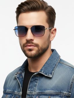 HASHTAG EYEWEAR - Unisex Full Rim Polarized & 100 UV Protected Rectangle Sunglasses (59)