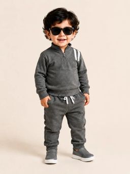 Bloom Up - Boys Grey Stylish Co-Ord Set