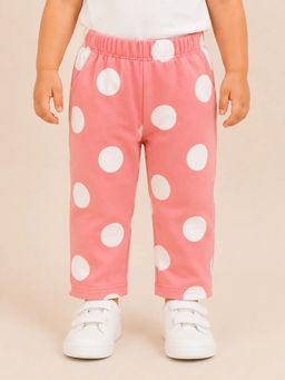 Bloom Up - Girls Peach Polka Dot Trouser