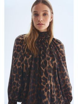 H&M - Women Beige Draped blouse