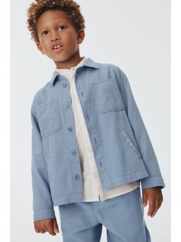 H&M - Boys Blue Linen-blend Shirt
