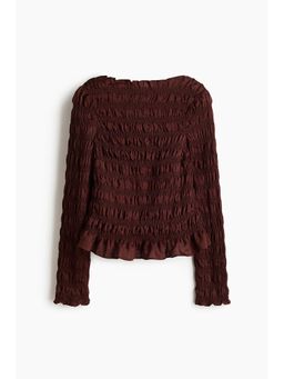 H&M - Women Brown Smocked top