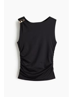 H&M - Women Black Draped top