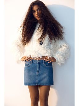 H&M - Women Blue Short denim skirt