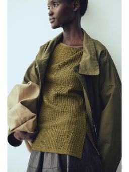 H&M - Women Green Twist-detail top