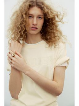 H&M - Women Yellow Oversized T-shirt