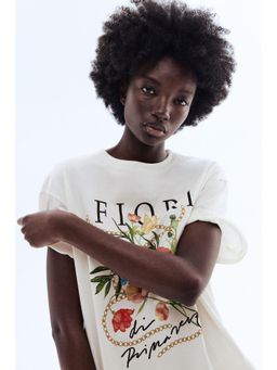 H&M - Women White Oversized T-shirt
