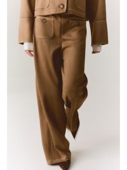 H&M - Women Beige Jersey trousers