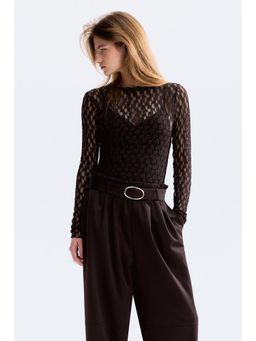 H&M - Women Brown Belted trousers
