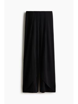 H&M - Women Black Wide jersey trousers