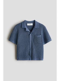 H&M - Boys Blue Knitted resort shirt