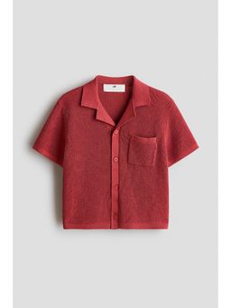 H&M - Boys Red Knitted resort shirt