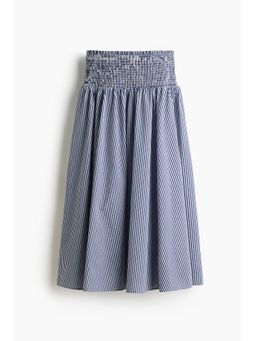 H&M - Women Blue Smocked-waist skirt
