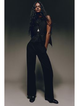 H&M - Women Black Tailored trousers