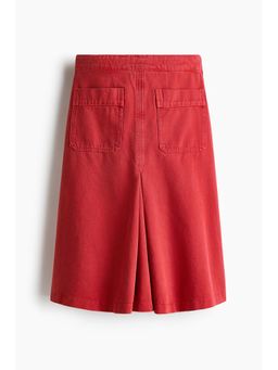 H&M - Women Red A-line twill skirt